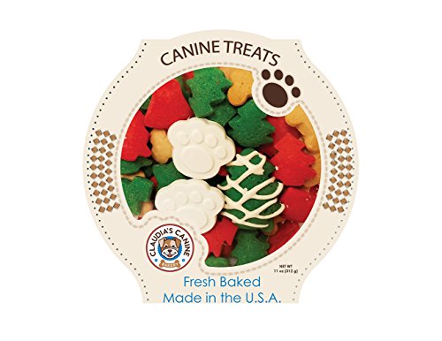 Miles Kimball Claudia's Canine Cuisine - Santa Paws Classic Gourmet Dog Cookies, Assorted, one Size fits All from Claudia's Canine Bakery
