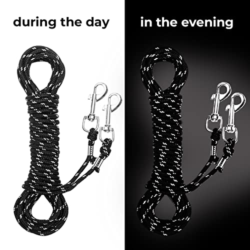 CHERPET Reflective Cat Leash - 26-feet Escape Proof Walking Leads Yard Long Leash Durable Safe Personalized Extender Leash Traning Play Outdoor for Puppies/Kittens/Rabbits/Small Animals from CHERPET