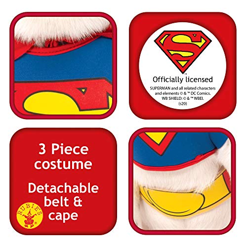 DC Comics Pet Costume, Superman from Rubies Decor