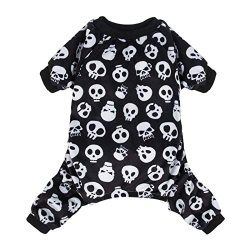 CuteBone Halloween Dog Jumpsuit Skull Shirt Pet Pajamas Bodysuit for Large Doggie Onesies P11L from CuteBone