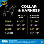 Batman Dog Harness for Small Breeds, Grey