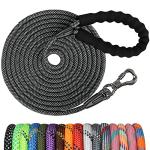 15m Checkered Dog Leash with Padded Grip