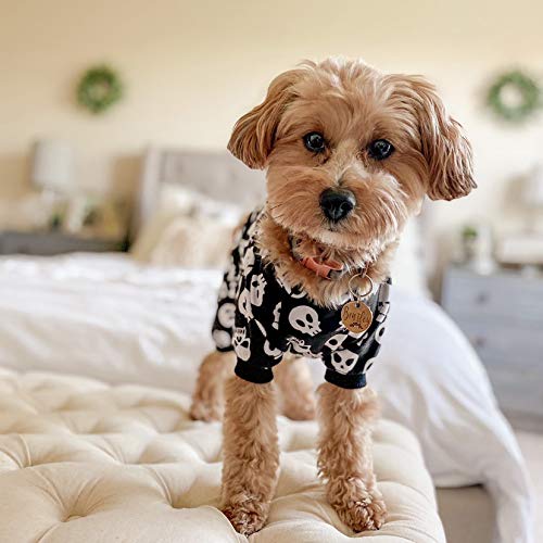 CuteBone Halloween Dog Jumpsuit Skull Shirt Pet Pajamas Bodysuit for Large Doggie Onesies P11L from CuteBone