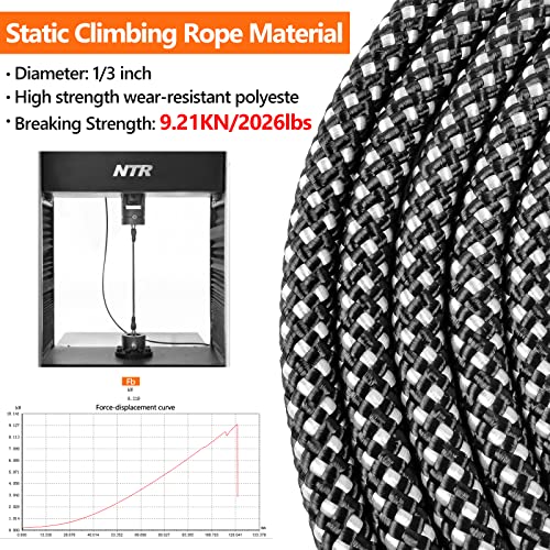 NTR Long Dog Leash, 50FT Check Cord with Swivel Lockable Hook and Comfortable Padded Handle for Dog Leash for Small Medium and Large Dogs Walking Training Hiking Camping Playing by Jiangsu NTR Ropes&Belts Co., Ltd