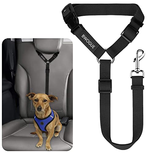 BWOGUE Pet Dog Cat Seat Belts, Car Headrest Restraint Adjustable Safety Leads Vehicle Seatbelt Harness by BWOGUE