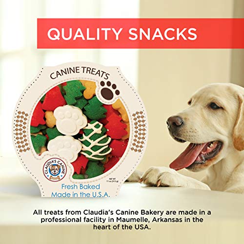 Miles Kimball Claudia's Canine Cuisine - Santa Paws Classic Gourmet Dog Cookies, Assorted, one Size fits All from Claudia's Canine Bakery