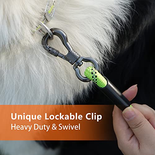 NTR Long Dog Leash, 50FT Check Cord with Swivel Lockable Hook and Comfortable Padded Handle for Dog Leash for Small Medium and Large Dogs Walking Training Hiking Camping Playing by Jiangsu NTR Ropes&Belts Co., Ltd