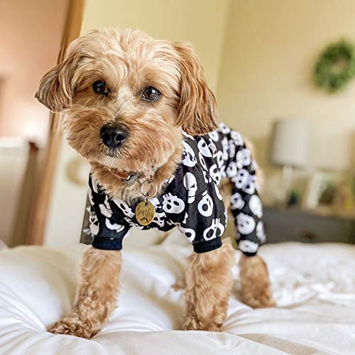 CuteBone Halloween Dog Jumpsuit Skull Shirt Pet Pajamas Bodysuit for Large Doggie Onesies P11L from CuteBone
