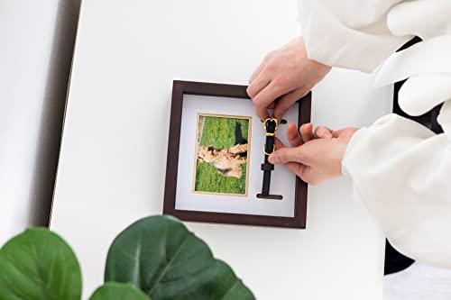 Pearhead Pet Collar Keepsake Picture Frame, Pet Owner Holiday Christmas Gift, Espresso from Pearhead Inc.