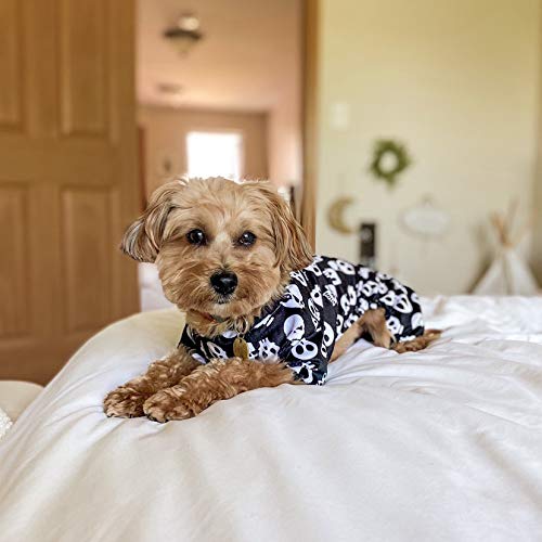 CuteBone Halloween Dog Jumpsuit Skull Shirt Pet Pajamas Bodysuit for Large Doggie Onesies P11L from CuteBone