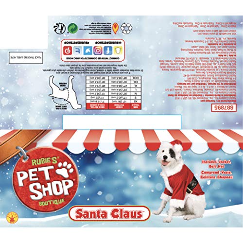 Rubie's Christmas Pet Costume, Santa Claus, Medium by Rubies Decor