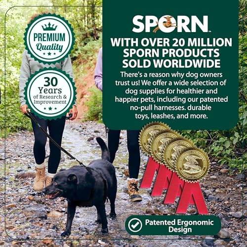 SPORN No Pull Dog Harness, Black, Medium from YUP!