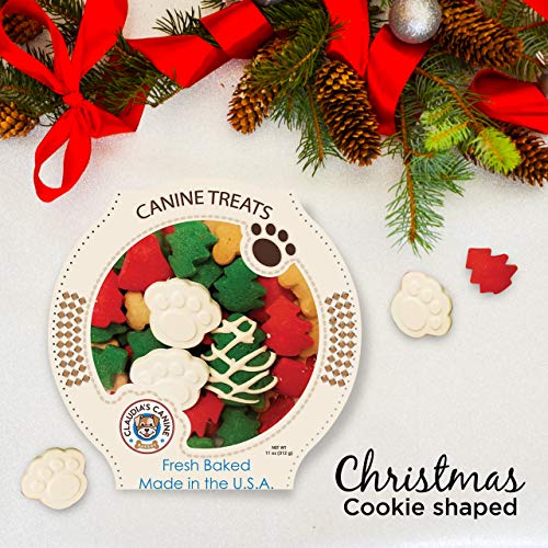 Miles Kimball Claudia's Canine Cuisine - Santa Paws Classic Gourmet Dog Cookies, Assorted, one Size fits All from Claudia's Canine Bakery