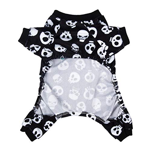 CuteBone Halloween Dog Jumpsuit Skull Shirt Pet Pajamas Bodysuit for Large Doggie Onesies P11L from CuteBone