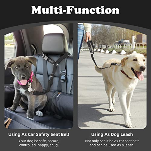 BWOGUE Pet Dog Cat Seat Belts, Car Headrest Restraint Adjustable Safety Leads Vehicle Seatbelt Harness by BWOGUE