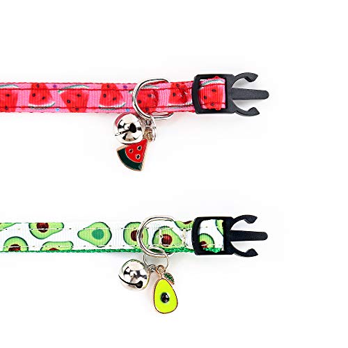 SuperBuddy Breakaway Cat Collar with Bell, 4 Pack Safety Adjustable Cat Collars Set from SuperBuddy