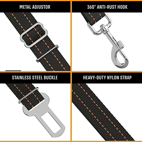 Active Pets Universal Dog Seatbelt, Dog Seatbelt Tether, Adjustable Dog Car Seat Belt, Pet Seat Belts for car. Dog Seat Belts for Small Dogs, Dog Seat Belts for Large Dogs, Dog Seat Belt for Dogs from Active Pets