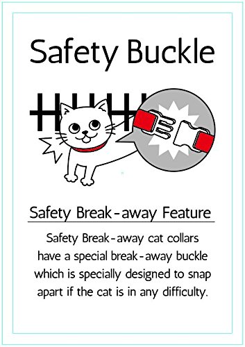 Necoichi Chirimen Cat Collar with Clover Bell, Navy from Necoichi