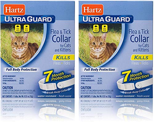 Hartz Ultra Guard Flea and Tick for Cat and Kitten Collar (2-Pack) by Hartz