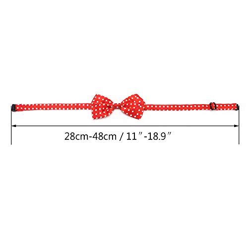 Dog Bow Ties, 40 PCS Segarty Pet Neck Bows, Bulk Pet Bowties with Adjustable Collar, Grooming Bowknot for Christmas Birthday Holiday Valentine Party Dog Photography Accessories Gift for Puppy Dogs Cat by Segarty