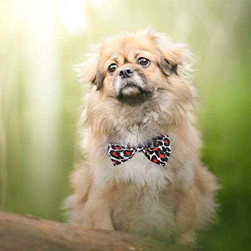 Dog Bow Ties, 40 PCS Segarty Pet Neck Bows, Bulk Pet Bowties with Adjustable Collar, Grooming Bowknot for Christmas Birthday Holiday Valentine Party Dog Photography Accessories Gift for Puppy Dogs Cat by Segarty