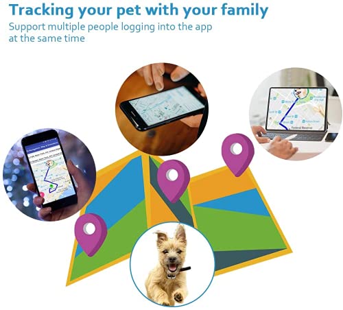 BARTUN LTE GPS Dog Tracker, Real-Time Tracking Collar Device, APP Control for Dogs and Cats with Unlimited Range from BARTUN