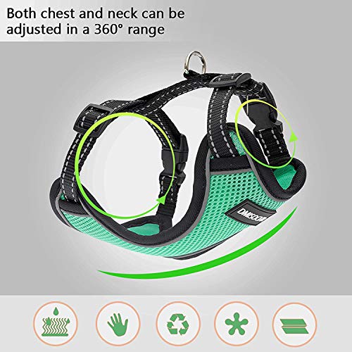 DMISOCHR Cat Harness and Leash Set - Escape Proof Safe Cat Vest Harness for Walking Outdoor - Reflective Adjustable Soft Mesh Breathable Body Harness - Easy Control for Small, Medium, Large Cats from DMISOCHR