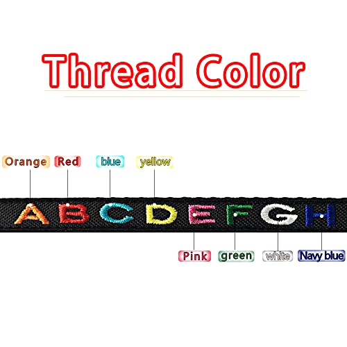 Personalized Nylon Cat Collar Break Away with Bell - Custom Embroidered Text ID Collars with Pet Name and Phone Number (Solid) by Lsstore