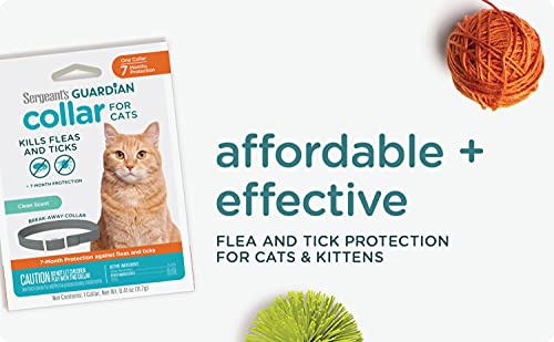 Sergeant's Guardian Flea & Tick Cat Collar, 1 Count by PetIQ