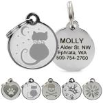 Custom Engraved Stainless Steel Pet ID Tags