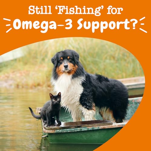 Pure Wild Alaskan Salmon Oil for Dogs & Cats - Supports Joint Function, Immune & Heart Health - Omega 3 Liquid Food Supplement for Pets - All Natural EPA + DHA Fatty Acids for Skin & Coat - 8 FL OZ by Zesty Paws