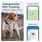 Tractive LTE GPS Dog Tracker - Location & Activity Tracker for Dogs with Unlimited Range (Newest Model), White (TRNJAWH) from Tractive GmbH