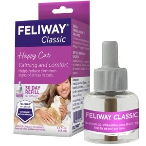 Feliway Classic Calming Diffuser Refill (1 Pack, 48 ml) | Reduce Problem, Scratching, Spraying, and Fighting | Constant Calm & Comfort At Home from Central Garden & Pet