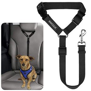 BWOGUE Pet Dog Cat Seat Belts, Car Headrest Restraint Adjustable Safety Leads Vehicle Seatbelt Harness by BWOGUE