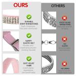 BINGPET Adjustable Cat Collar Soft Velvet Safe Collars Bling Diamante with Bells, Pink from BingPet