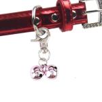 EXPAWLORER 2 Sets Bell Training Charm Pendants Jewelry for Pet Dog Cat Necklace Collar Pink from HAOBO