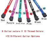 Cat Collar,Personalized Embroidered Nylon Cat ID Collars with Bell - Custom Text with Pet Name and Phone Number â¦ from FlowerTown