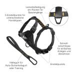 Kurgo Dog Harness | Pet Walking Harness | Medium | Black | No Pull Harness Front Clip Feature for Training Included | Car Seat Belt | Tru-Fit Quick Release Style from Kurgo