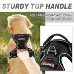 BARKBAY No Pull Dog Harness Front Clip Heavy Duty Reflective Easy Control Handle for Large Dog Walking(Black,L) from BARKBAY