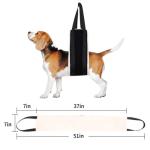 HNYG 30-120 lbs Large Dog Sling for Rear Legs Helps Elderly Dogs with Reduced Mobility, Dog Support K9 Dog Lift Harness, Dog Lifter for Arthritis ACL Rehabilitation Rehab, 7" x 51" by HUANGYUAN