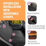 Dog Back Seat Cover Protector Waterproof Scratchproof Nonslip Hammock for Dogs Backseat Protection Against Dirt and Pet Fur Durable Pets Seat Covers for Cars & SUVs (Black) from Active Pets