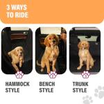 Dog Back Seat Cover Protector Waterproof Scratchproof Nonslip Hammock for Dogs Backseat Protection Against Dirt and Pet Fur Durable Pets Seat Covers for Cars & SUVs (Black) from Active Pets