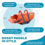 Outward Hound Granby Splash Orange Dog Life Jacket, Large from Outward Hound