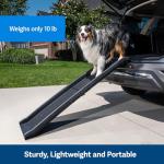 PetSafe Happy Ride Folding Pet Ramp, 62 Inch, Portable Lightweight Dog and Cat Ramp, Great for Cars, Trucks and SUVs - Side Rails and High Traction Surface from Radio Systems Corporation