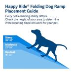 PetSafe Happy Ride Folding Pet Ramp, 62 Inch, Portable Lightweight Dog and Cat Ramp, Great for Cars, Trucks and SUVs - Side Rails and High Traction Surface from Radio Systems Corporation