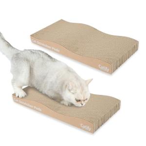 Reversible Cardboard Cat Scratcher and Play Pad
