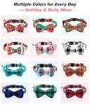 Joytale Breakaway Cat Collar with Bow Tie, Haze Blue