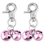 Pink Bell Training Charms for Dog and Cat Collars