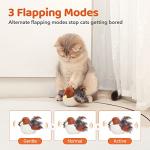 Rechargeable Flapping Bird Cat Toy with Sounds