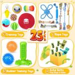 25-Pack Dog Toy Set for Teething and Play